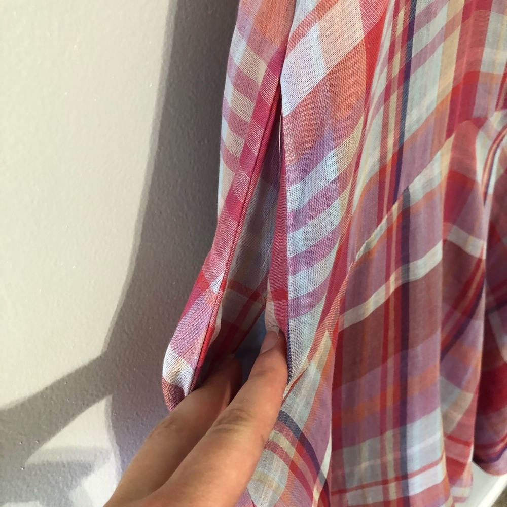 Anthro‎ Maeve Pippa Plaid Swing Popover Dress - Picture 5 of 7